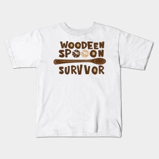 wooden spoon survivor Kids T-Shirt